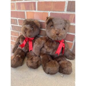 Vintage Ty Brown Teddy Bear PJ 1990 Retired Made in Korea (2)